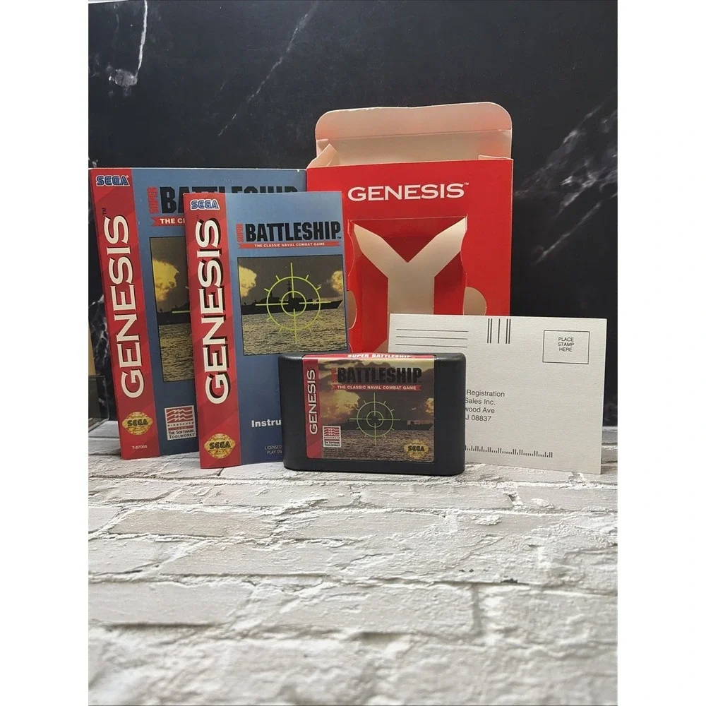 Sega Genesis Bundle  Jungle Strike - Jeopardy - Battleship All CIB All NM Carts